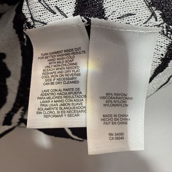 Jones New York Collection Sweater Women’s Size Zebra Print Sequin Tank NWT - Picture 4 of 6